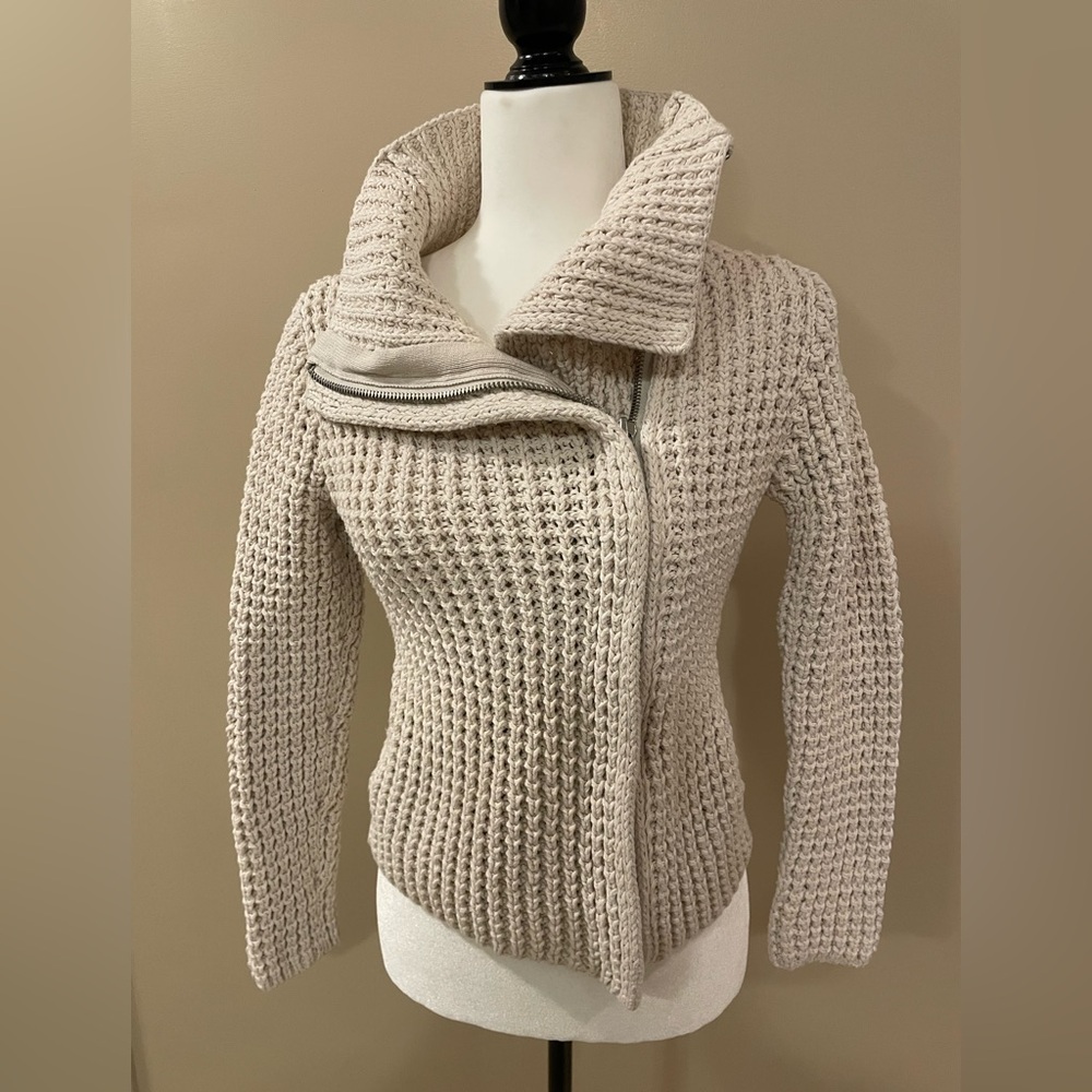 GAP Moto Sweater Jacket sz XS